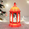 Miniatyrbild 5 av 5: Retro LED Jul Flamma Nattlampa Med Hängande Ring Snögubbe Julgran Element Livfull Färg Jullampa Gåva KaesiWhite
