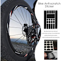Miniatyrbillede 1 af 5: 1 stk. Cykel Kerne Sticker (Sort) Stelbeskytter Anti-Ridser Cykel