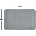 Miniatyrbillede 2 af 5: Memory Foam Bademåtte - Skridsikker, Absorberende, Super Blød Fløjl