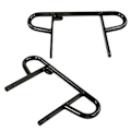 Miniatyrbillede 1 af 2: ATV Bredt Grab Bar Bumper Bagtil, Blank Sort Pulverlakeret, Stærk Balance, Komfortabelt Greb, Passer Til YFZ 450