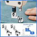 Miniatyrbillede 3 af 5: 2 Stykker Lavt Skaft Lineal Quiltfod til Frihåndsbevægelse 1/4 Tomme Tykke Linealer, Lineal Quiltetrykfod