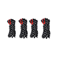 Miniatyrbillede 1 af 5: #4 stk. camping anti-slip reflekterende reb, sort, 4mmx4m#