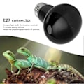 Miniatyrbillede 5 af 5: E27 Reptil Varme Lampe Pære Multifunktionelle Solplads Pærer til Reptil Slange 110?120V Sort 50W