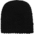 Miniatyrbillede 2 af 5: Dame Sommer Strikkede Hatte Håndlavet Hæklet Hat Slouch Beanie Hat Sort