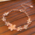 Miniatyrbillede 5 af 5: #Pink blomsterarmbånd til kvinder#