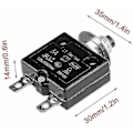 Miniatyrbillede 5 af 5: Sikringsautomat 5a 8a 10a 15a 18a 20a 30a Valgfri Nulstilling Termisk Afbryder, 125-250v Ac 50v Dc Strømsoverbelastningsbeskyttelse Trykknap Sikringsautomat(15