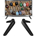 Miniatyrbillede 3 af 5: Universelt TV-stativ, bordplade TV-stativ base udskiftning, TV-base piedestal fødder TV-stativ monteringsben