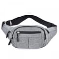 #Grå multifunktionell midjeväska, sport crossbody väska#