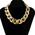 Miniatyrbillede 3 af 6: #Sæt af 4 Overdrevne Akryl Store Kæde Halskæder Kvinder Statement Hip Hop Twisted Chunky Tyk Choker Gothic Smykker#
