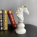 Miniatyrbillede 2 af 5: Skak Konge Dronning Springer Resin Håndværk International Skak Statue S