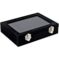 Miniatyrbillede 1 af 5: 20 x 15 x 5 cm Sort, Smykkeskrin Opbevaringsboks Display Case Vand Vlour