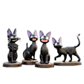 Miniatyrbillede 2 af 5: #6 stk. heks sort kat Jiji, anime tegneserie figur legetøjs ornamenter#