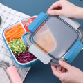 Pikkukuva 4 / 5: (Vaaleanpunainen) Salaattikontti Lounasrasia Bento-rasia Aikuisten ja Lasten 3