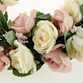 Miniatyrbillede 3 af 5: 2 Styk Hjerteform Kunstig Silke Rose Blomsterkrans Vinduesophæng Dekoration