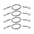 Miniatyrbillede 1 af 5: Justerbar billedophængningswire 4 stk. spejlrammesæt - kraftig rustfri stålwire 3 meter x 1,5 mm
