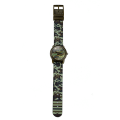Miniatyrbillede 2 af 3: #Drengeuhr, vandtæt, 3D åndbar rem, camouflagegrøn#
