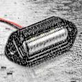 Miniatyrbillede 2 af 5: 4 stk. 12V 6 Smd Led Ekstern Nummerplade Lys Vandtæt Nummerplade Lampe Baglygte Til Bil