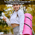 Miniatyrbilde 3 av 4: 2 Stykker Yogamatte Stropp Justerbar Yogamatte Belte Yogamatte Holder Stropp Yogamatte Bærestropp Kraftig Skulderstropp for Pilates Sportsøvelser