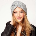 Miniatyrbilde 2 av 4: 1 stk. Vakker Vinterlue for Kvinner Varm Beanie, Lys Grå-One Si