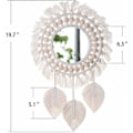 Pikkukuva 4 / 5: /#/Macrame Seinälle Ripustettava Peili - Boho Reunus Pyöreä Käsityö/#/