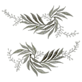 Miniatyrbillede 1 af 3: 2 stk. Hat Tilbehør DIY Broderi Applikation DIY Tøj Patch DIY Sy Patch