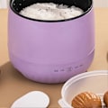 Miniatyrbillede 4 af 5: Mini riskoger 1,8L non-stick elektrisk koger til suppe, grød, simreretter EU-stik 220V lilla