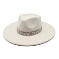 Miniatyrbilde 2 av 4: Britisk stil bowlerhatt filthatt storbremmet hatt tweed drop