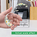 Miniatyrbilde 3 av 5: #5# Akryl Hjerteformet Skrivebordsdekorasjon Gave Kreativ Transparent