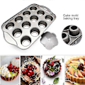 Miniatyrbilde 1 av 3: 12 Mini Kakeform Cheesecake Cup Non-stick Muffins Cupcake Bakebrett