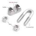 Miniatyrbilde 3 av 5: Wire Rope Clip Kabelklemme 304 Rustfritt Stål U-Bolt Sal Fas