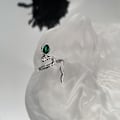 Miniatyrbild 1 av 5: Gotisk Orm Wrap Ring Svart Halvöppen Ormring Djurring Serpentin Ankelring Justerbar