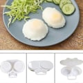 Miniatyrbild 2 av 4: 2 st Mikrovågsugn Äggkokare Non-stick Läcksäker Mikrovågsugn Pocherad Äggtillverkare Snabb Frukost Äggkokare (vit)