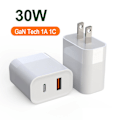 Miniatyrbild 3 av 5: PD 30W USB-laddare Snabbladdning för QC 3.0 Snabb Laddare Väggladdare Adapter