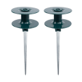 Miniatyrbilde 2 av 5: 2 stk Slangeguidepigger, ABS Sinklegering Vannrørguidehjul Varig