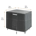 Miniatyrbillede 1 af 5: Grå Aircondition-Dæksel til Centrale Udendørs Enheder