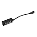 Pikkukuva 2 / 2: RJ45 Ethernet -kaapelisovitinjakaja 1 uros - 3 naarasportti LAN-verkkopistoke 3 in 1 -sovitin Verkkotarvikkeet Jakaja (musta, satunnainen liitäntätyyli)