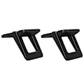 Miniatyrbillede 1 af 3: 2 STK Mini Laptop Stand Foldbar Laptop Støtteholder Bærbar Notebook Computer Beslag Universal Desktop Laptop Stand til Rejse Arbejde Hjem Sort