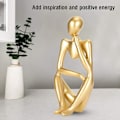 Miniatyrbillede 3 af 5: Tænkeren Statue, Håndlavet Abstrakt Tænker Skulptur Mode