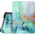 Miniatyrbillede 1 af 5: Etui til iPad 9. generation (2021) / 8. generation (2020) / 7. generation (2019) 10,2 tommer - Letvægts Shell Stående Hårdt Bagcover, Smaragd Marmor