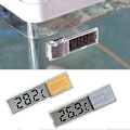 Miniatyrbillede 3 af 5: Akvarietermometer, 2 Højfølsomme Digitale, Dobbeltsidede Klistermærker, Nøjagtighed Op Til 0,1 Grad (Guld)
