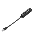 Miniatyrbillede 3 af 4: #RJ45 Ethernet Splitter Kabel 1 Han til 4 Hun Port LAN Ethernet#