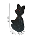 Miniatyrbild 5 av 5: #Gul meditativ katt harts prydnad#