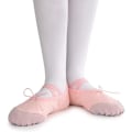 Miniatyrbilde 1 av 5: Jente Ballettsko Canvas Split Sole Danseslippere Yoga Flats G