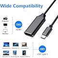 Miniatyrbillede 4 af 5: USB-C til HDMI Adapter, USB Type-C til HDMI 4k Adapter (Thunderbolt
