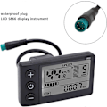 Miniatyrbilde 2 av 4: LCD Display Meter S866 Display Meter Kontrollpanel med Vanntett Plugg Elektrisk Sykkel LCD-skjerm