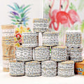 Miniatyrbild 1 av 3: 5 Rullar 2 meter Linne Rulle Jute Diy Handgjord Spets Bröllop Hantverk Linne Rulle