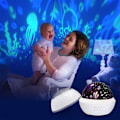 Miniatyrbillede 2 af 5: Projektionslampe, 360 Graders Rotation Baby Natlampe Projektor med Wh