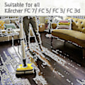 Miniatyrbilde 4 av 4: 2024 8-delt sett med ruller for Karcher Fc7 Fc5 Fc3 Fc3d gulvrenser (ws) - MXBC
