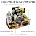 Miniatyrbilde 4 av 5: Trykkbryter for pumpe, 40-60Psi vannetrykkbryter justerbar differensial, 1/4 tomme hunn NP