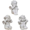 Miniatyrbillede 1 af 5: 3 stk. Kloge Engel Statue Resin Se Intet Ondt Hør Intet Ondt Tal Intet Ondt